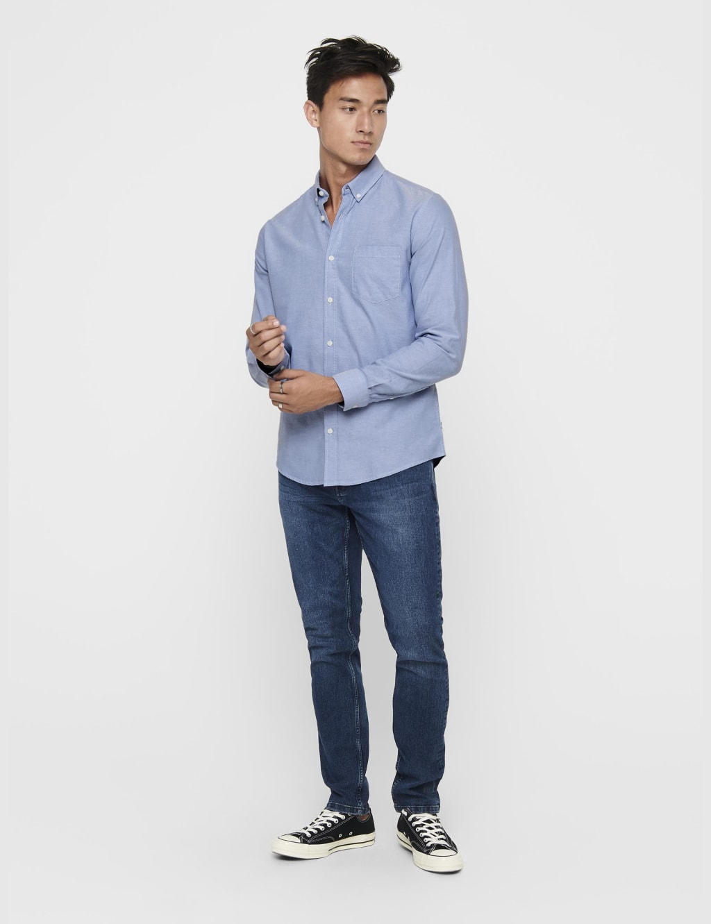 Slim Fit Cotton Rich Oxford Shirt 3 of 5