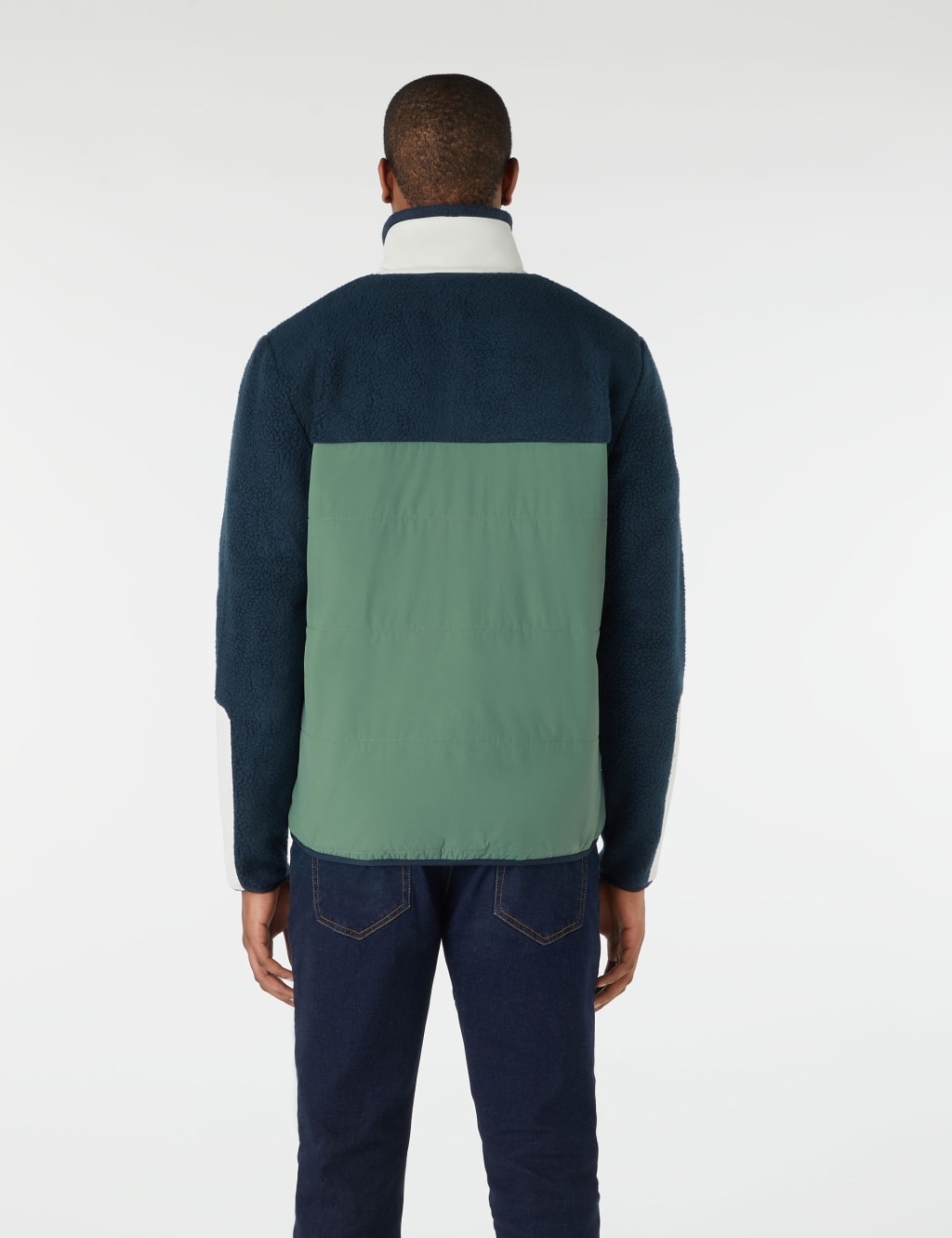 Block colour denim jacket clearance