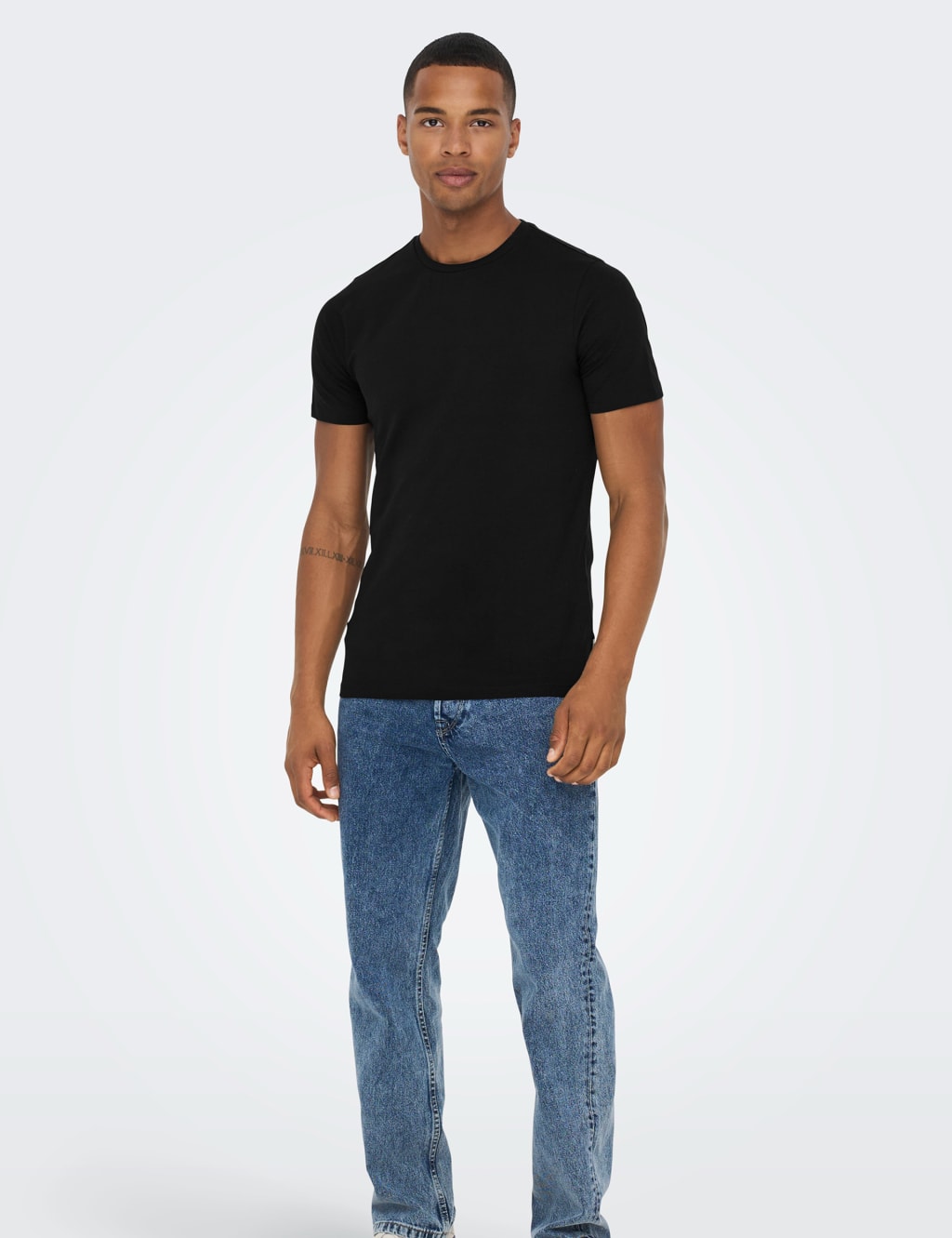 2pk Slim Fit Cotton Rich Crew Neck T-Shirts 3 of 8