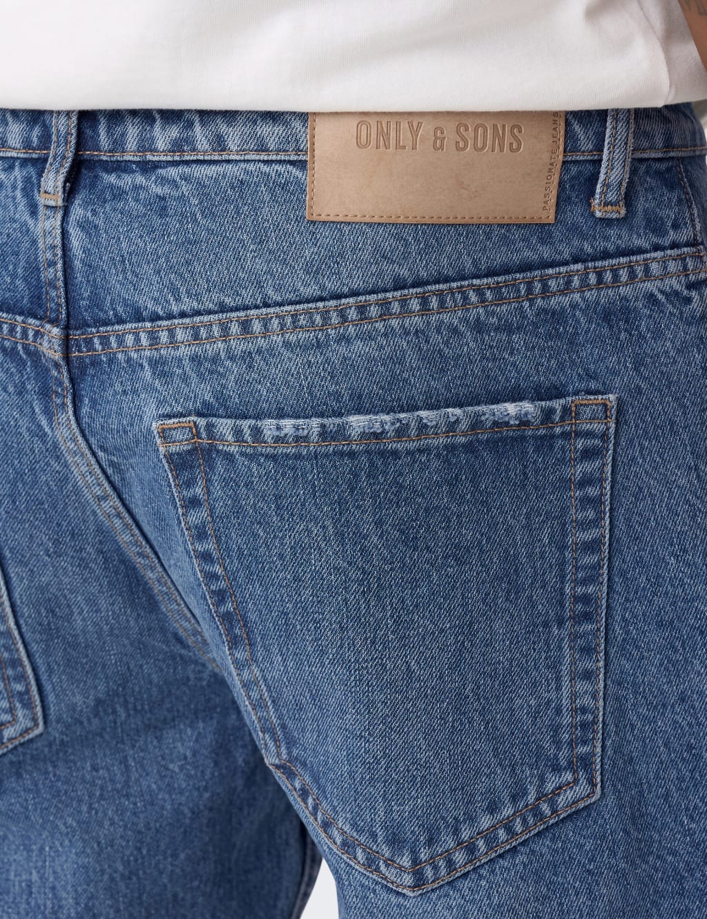 Straight Fit Pure Cotton 5 Pocket Jeans 6 of 7