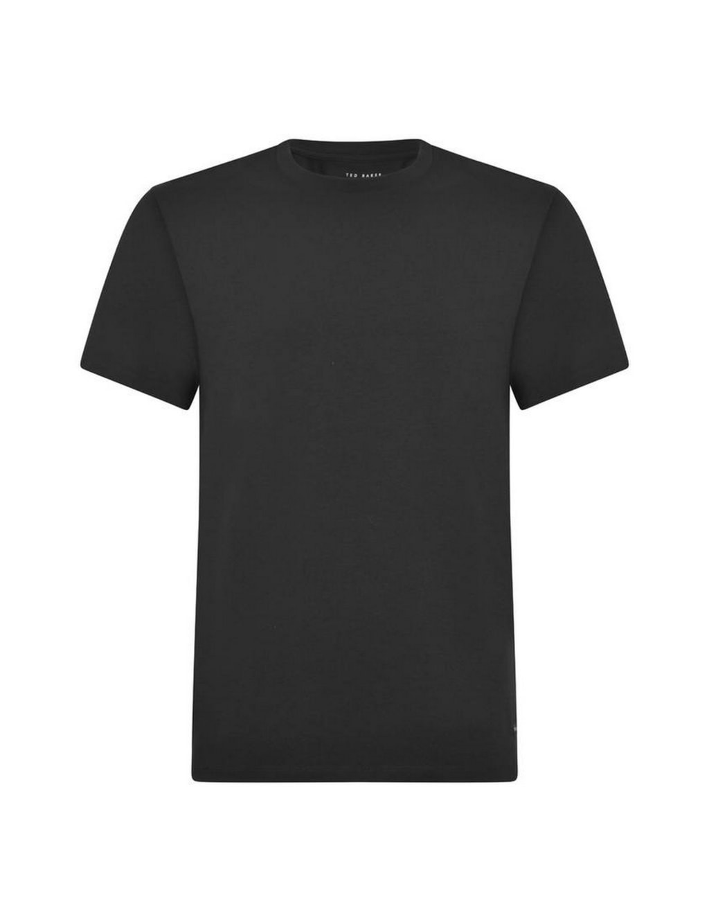 Plain black crew neck t shirt top