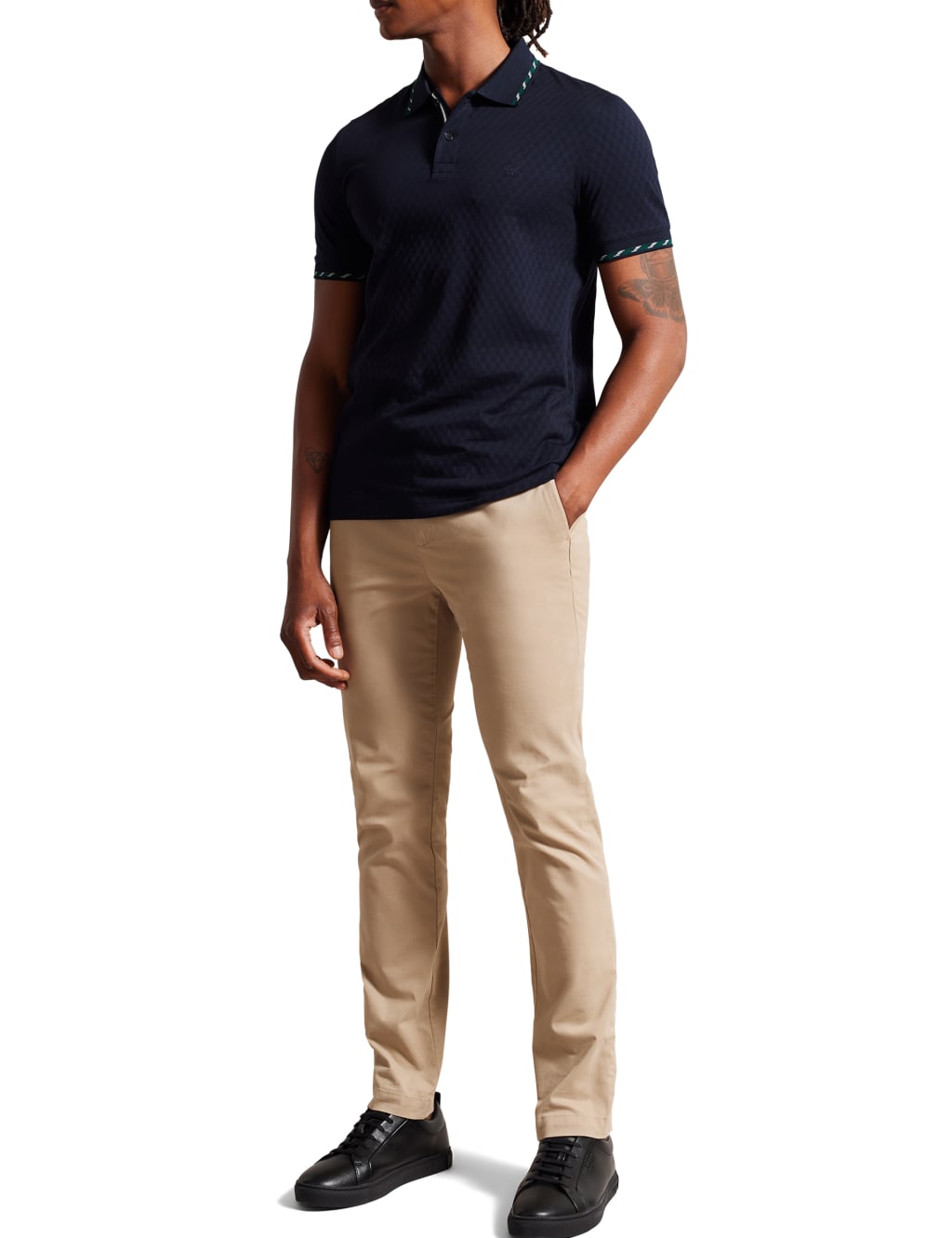 Slim Fit Pure Cotton Tipped Polo Shirt 3 of 6