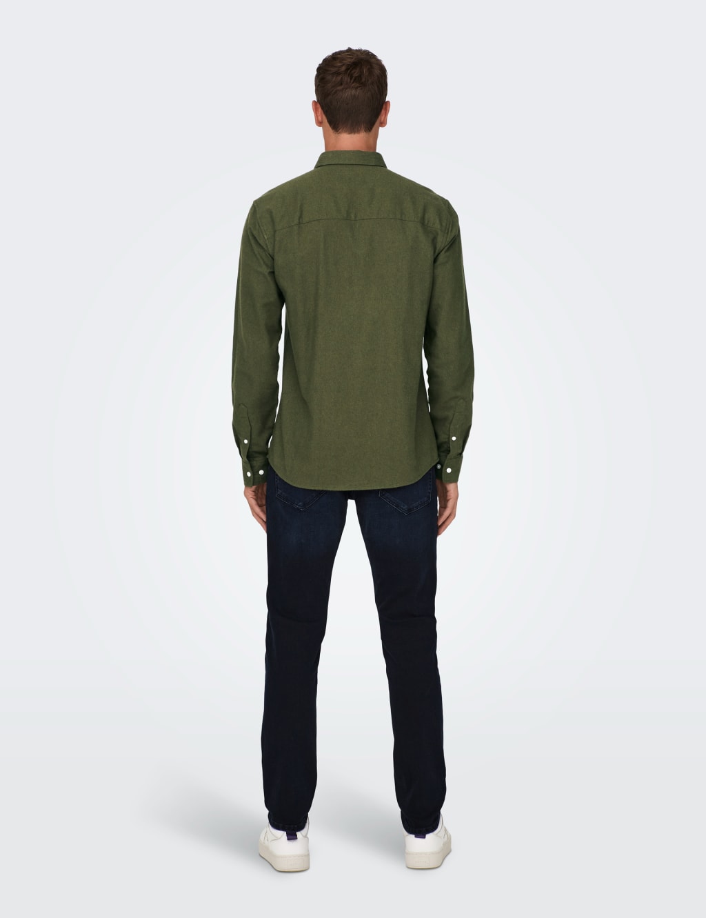 Slim Fit Pure Cotton Flannel Shirt 3 of 6