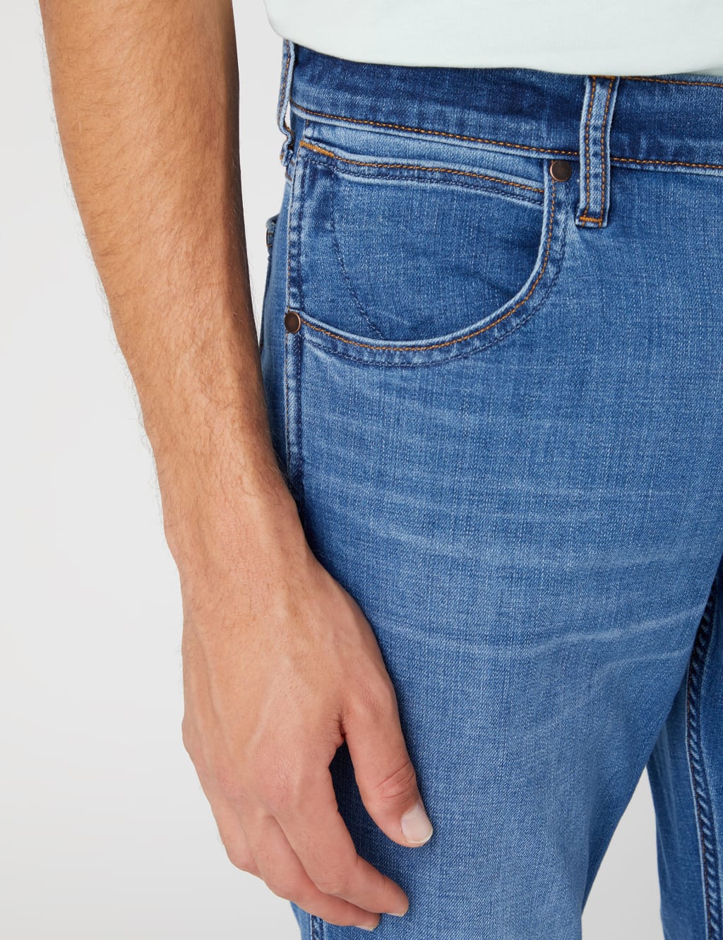 Wrangler authentic 5 pocket jeans top