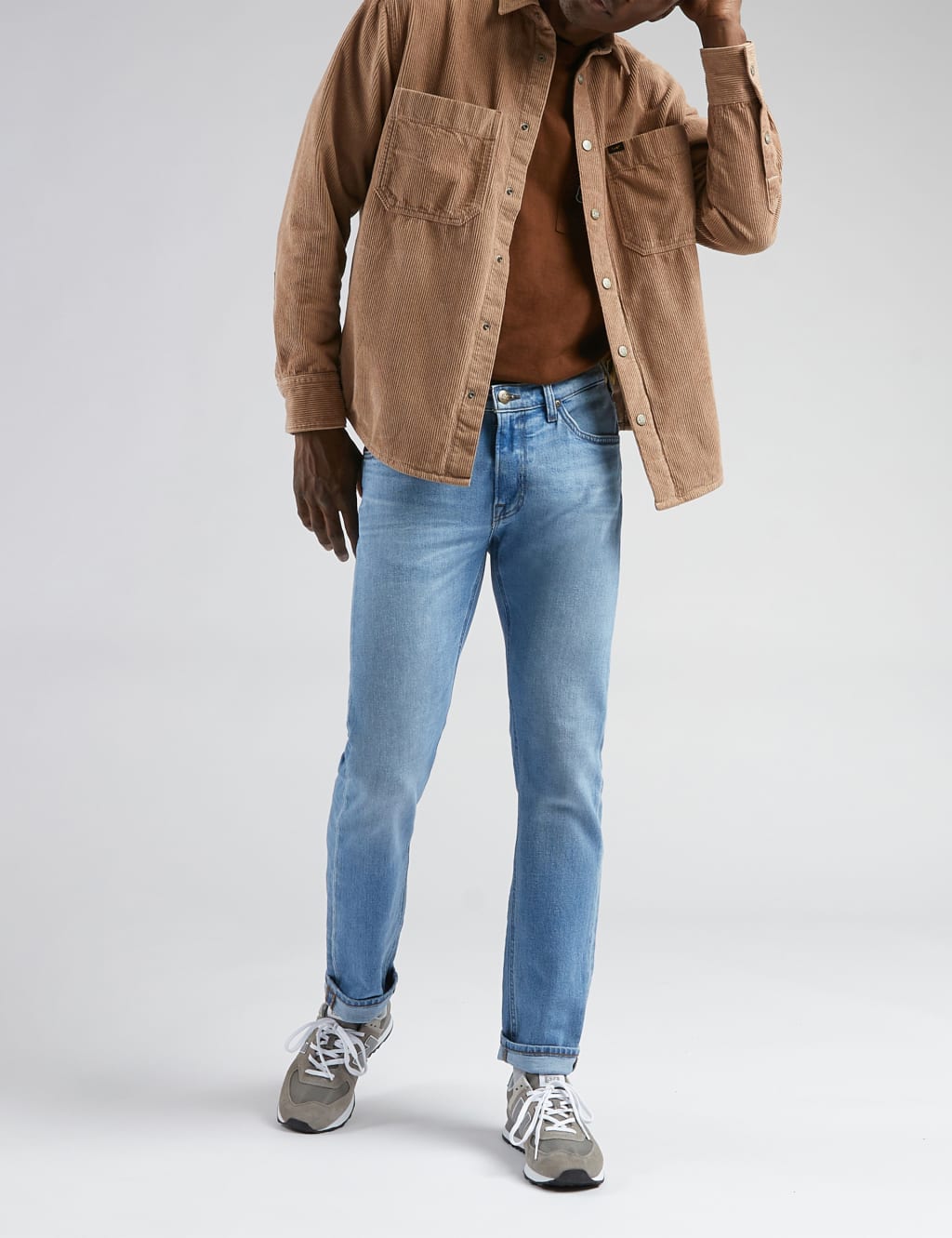 Straight Fit 5 Pocket Stretch Jeans 3 of 5