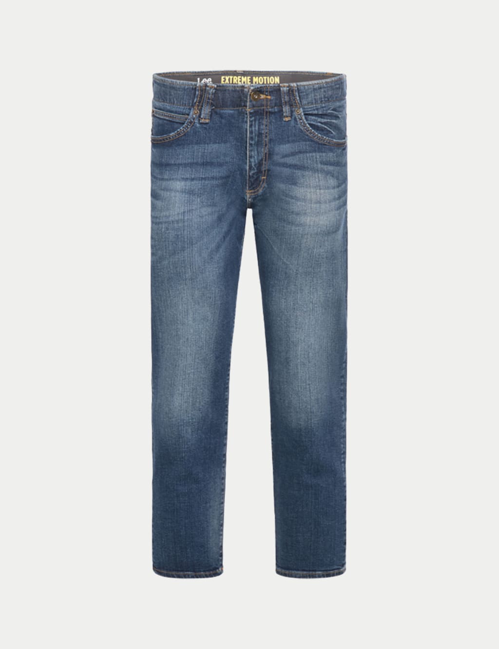 Straight Fit Denim 5 Pocket Jeans 2 of 6