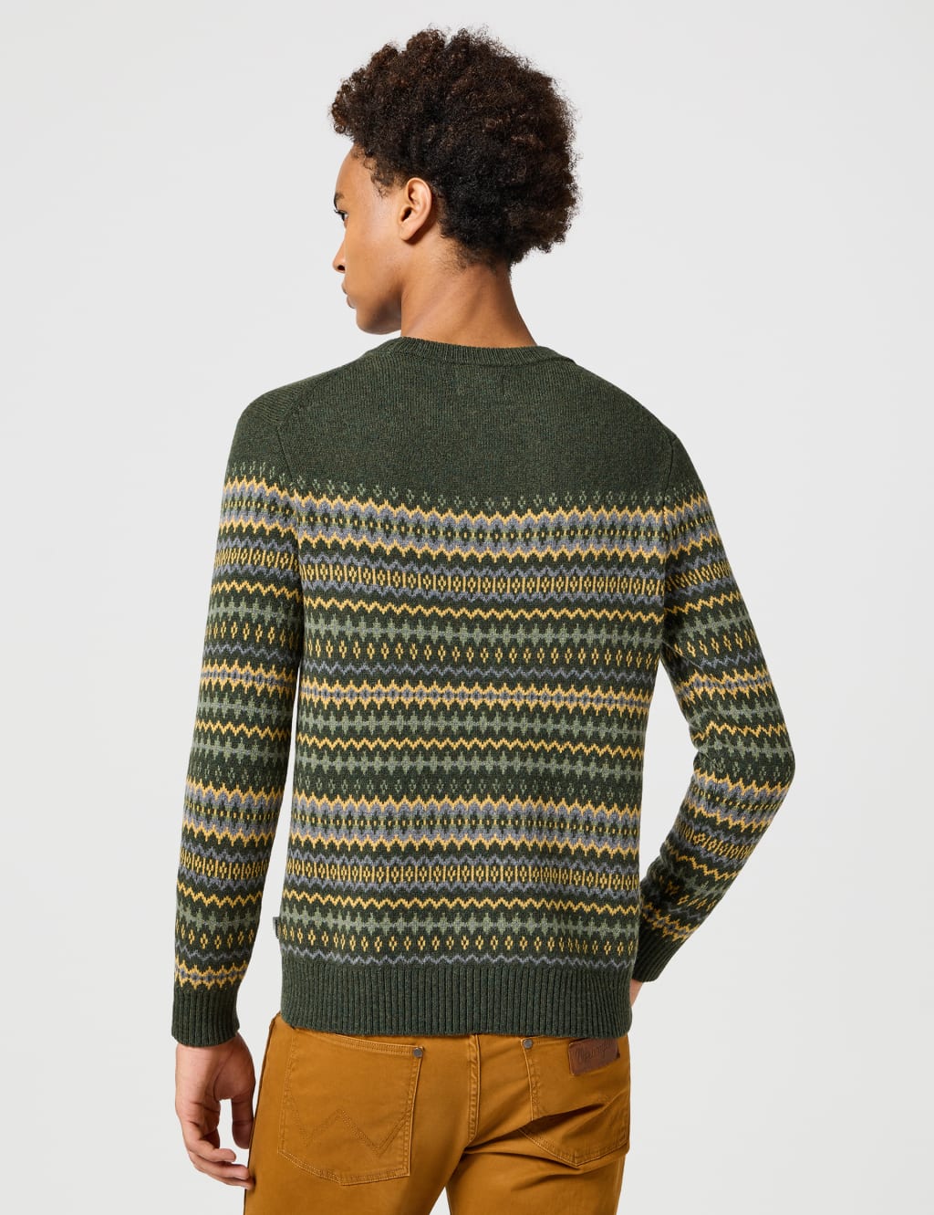Wool Rich Fair Isle Long Sleeve Sweatshirt