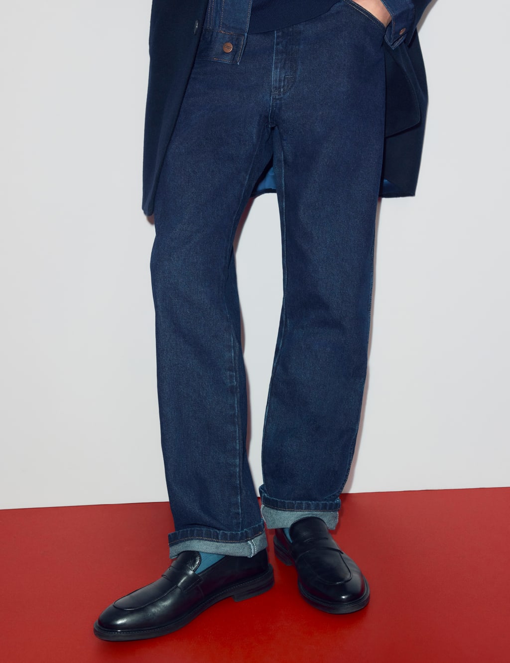 Regular Fit Pure Cotton 5 Pocket Jeans 1 of 6