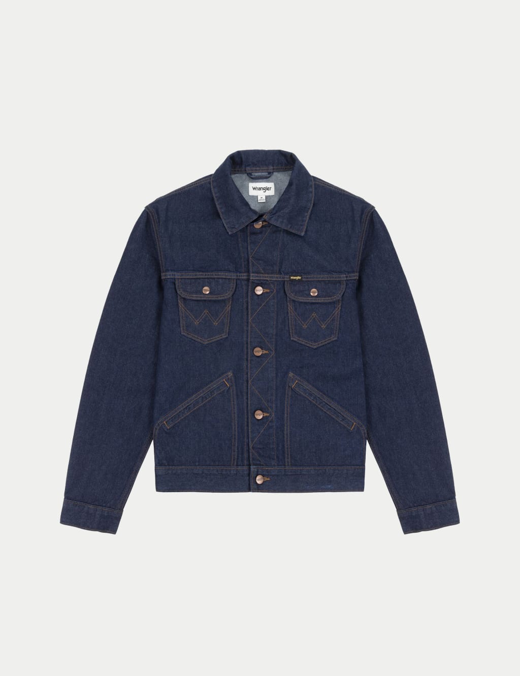 Wrangler denim jacket with zipper discount