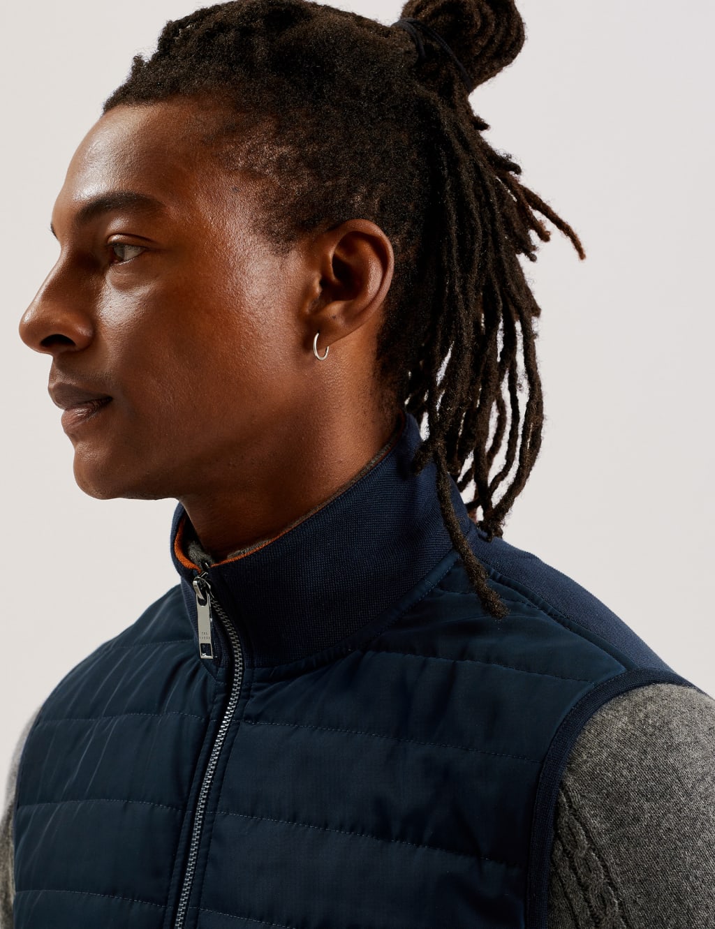 Cotton Blend Quilted Gilet 3 of 3