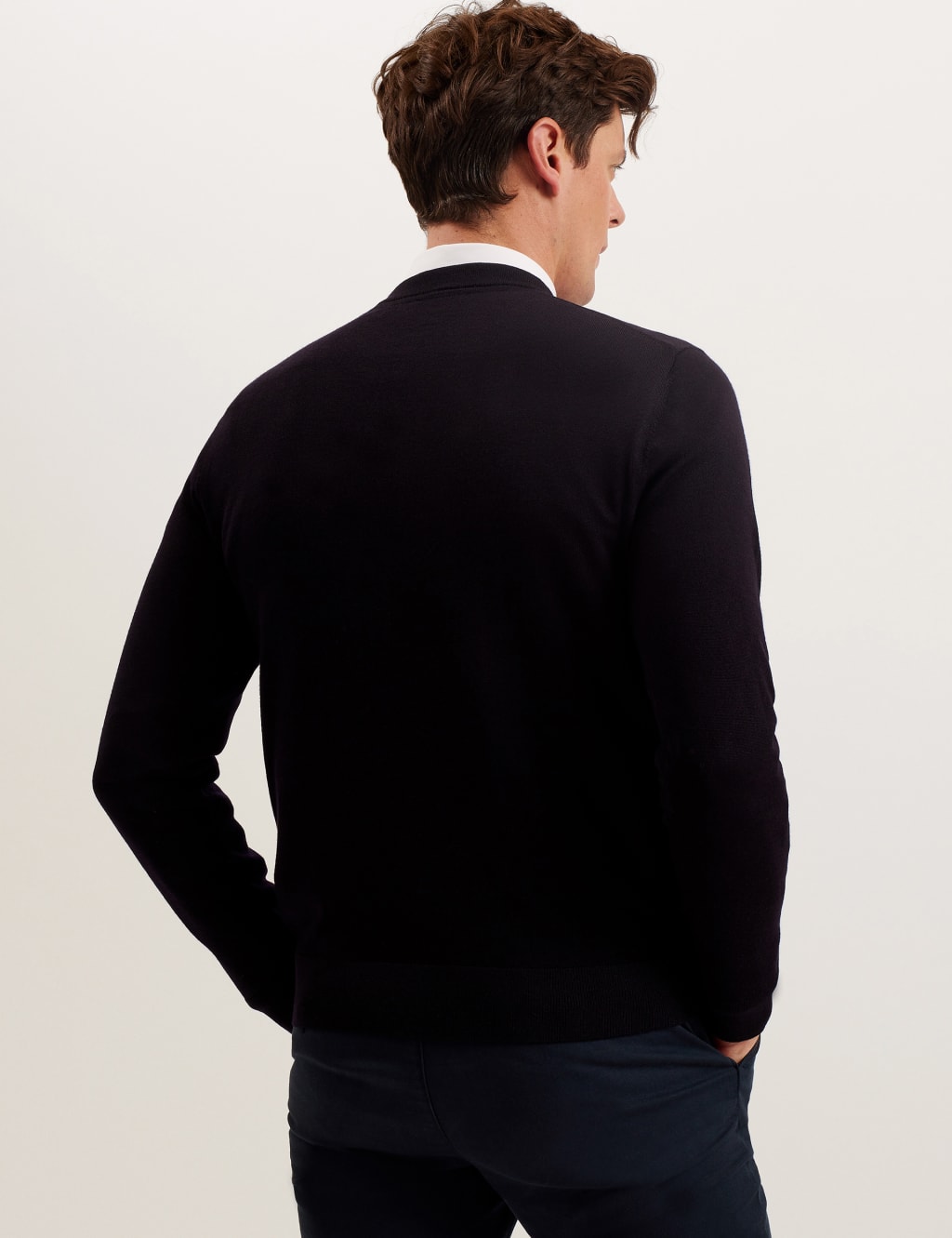 Pure Extra Fine Merino Wool Jumper 3 of 3