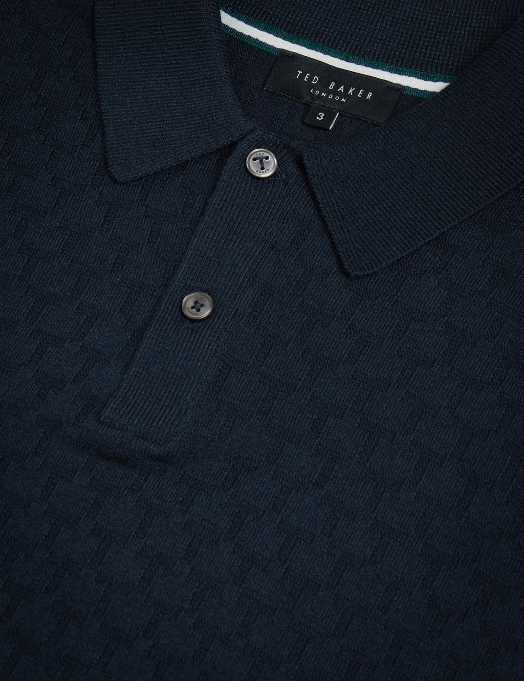Textured Knitted Polo Shirt with Wool 6 of 7