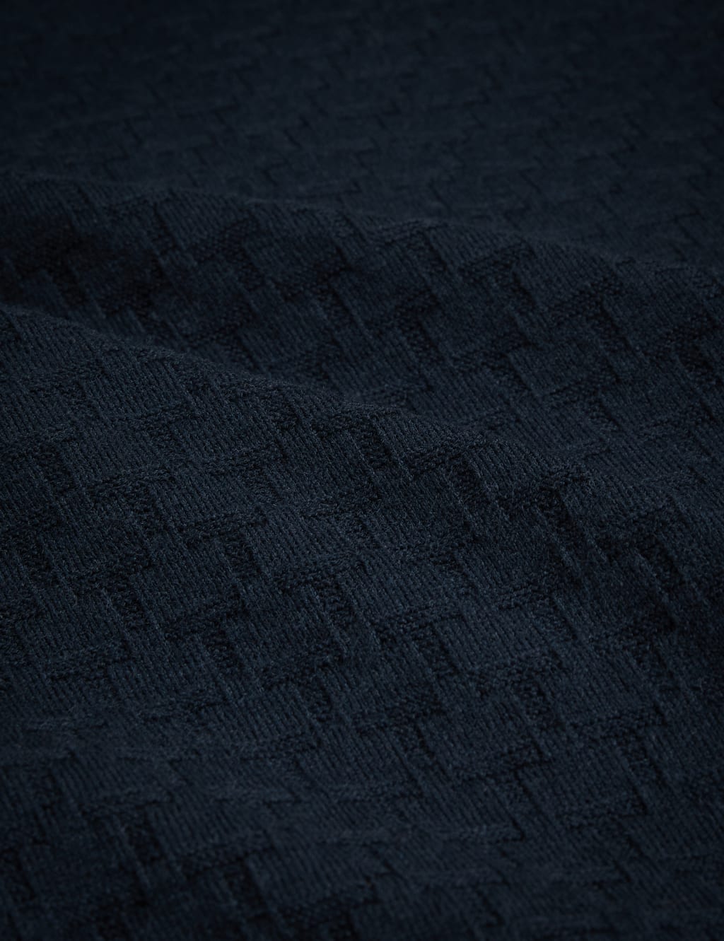 Textured Knitted Polo Shirt with Wool 7 of 7