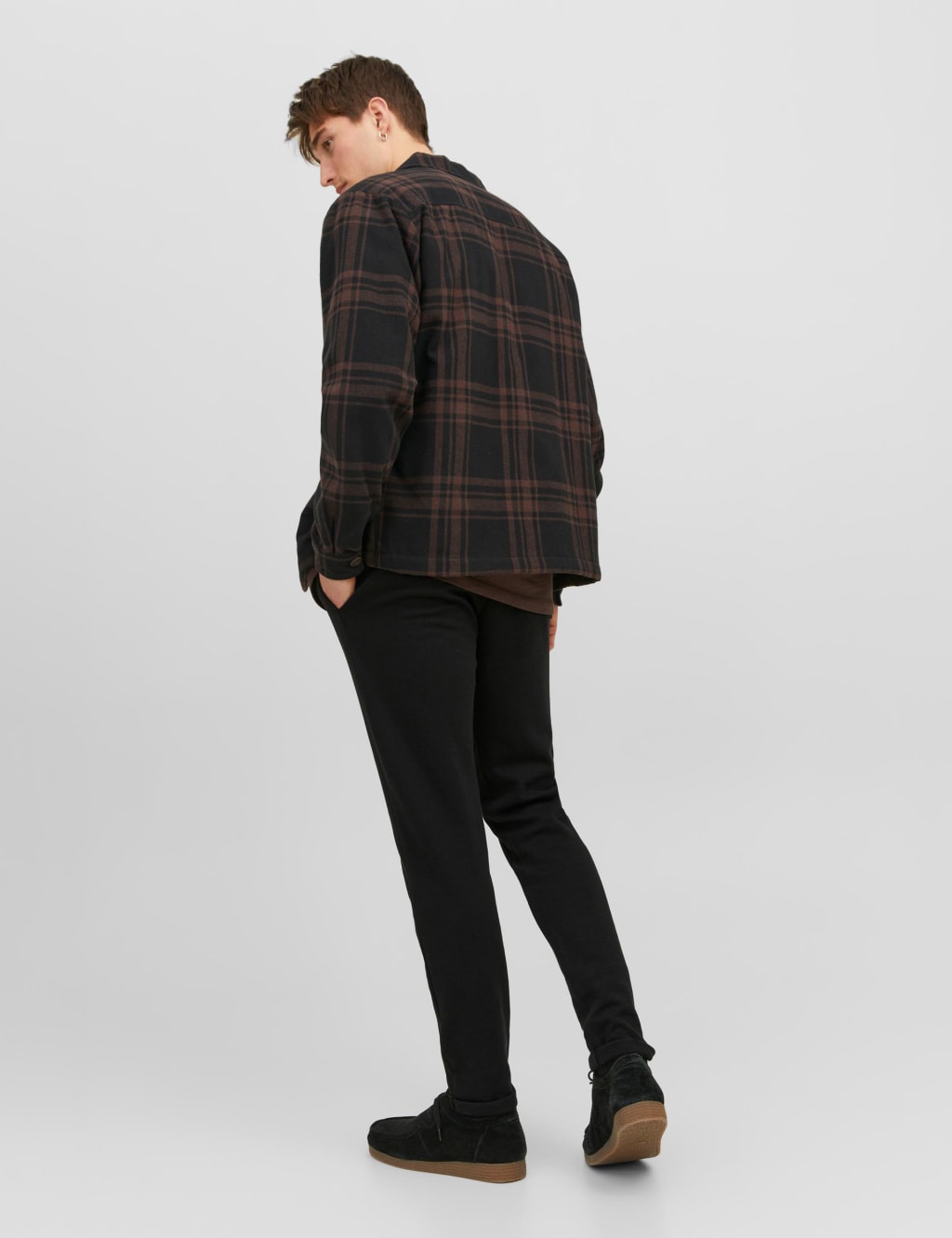 Straight Fit Elasticated Waist Trousers 3 of 6