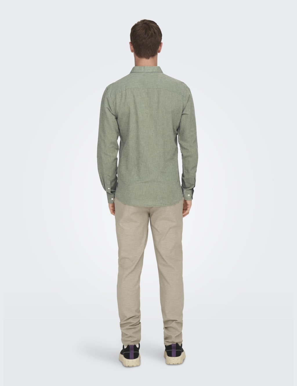Cotton Linen Blend Slim Fit Shirt 4 of 9