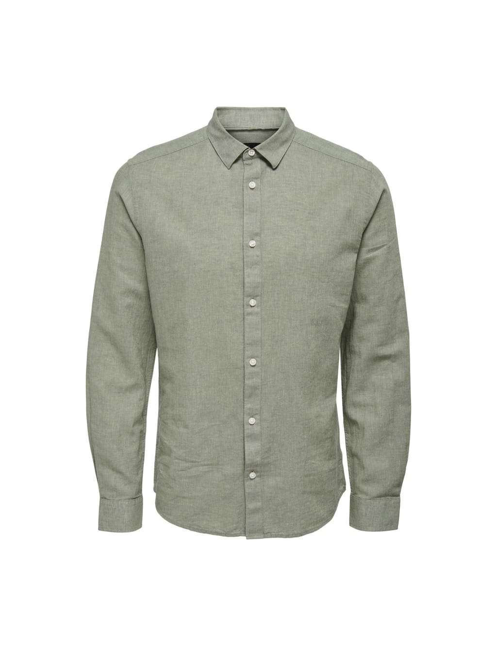 Cotton Linen Blend Slim Fit Shirt 2 of 9