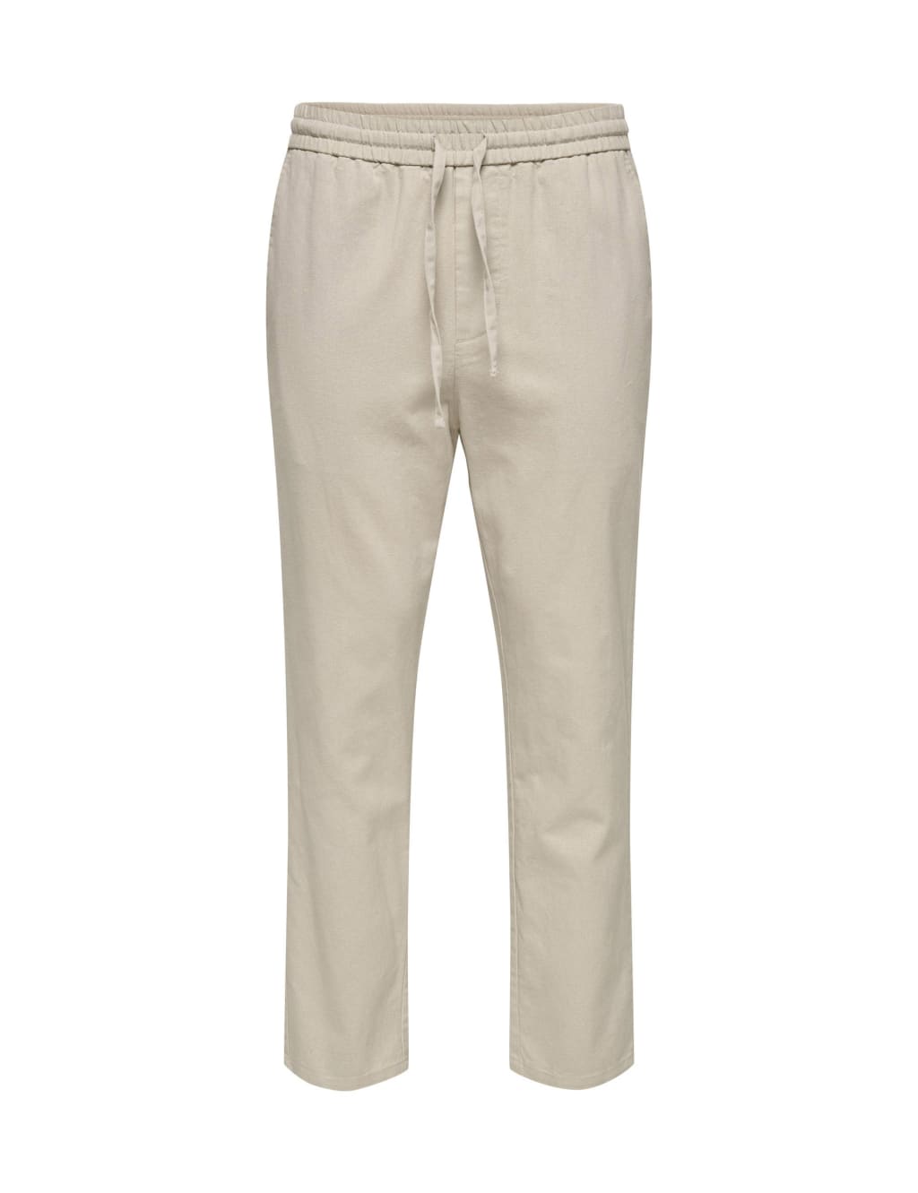 Tapered Fit Cotton Rich Trousers with Linen 2 of 7