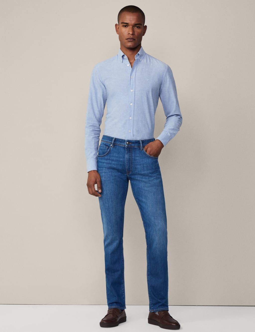 Slim Fit Pure Cotton Jeans 4 of 6