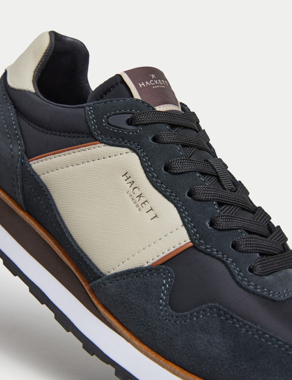 Suede Lace Up Trainers 5 of 6