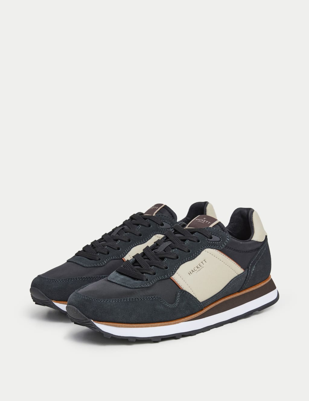 Suede Lace Up Trainers 2 of 6