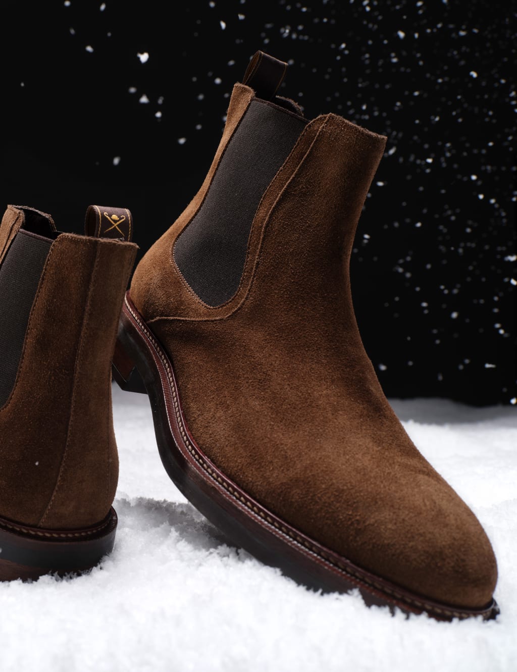 Mens suede pull on boots sales