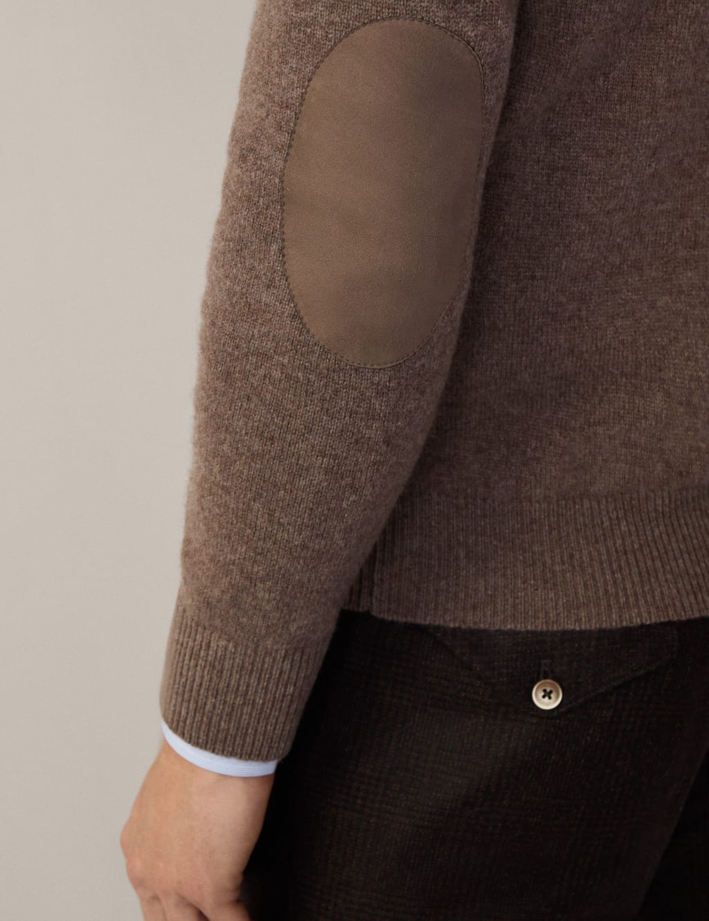 Pure Lambswool Textured Half Zip Jumper 6 of 9