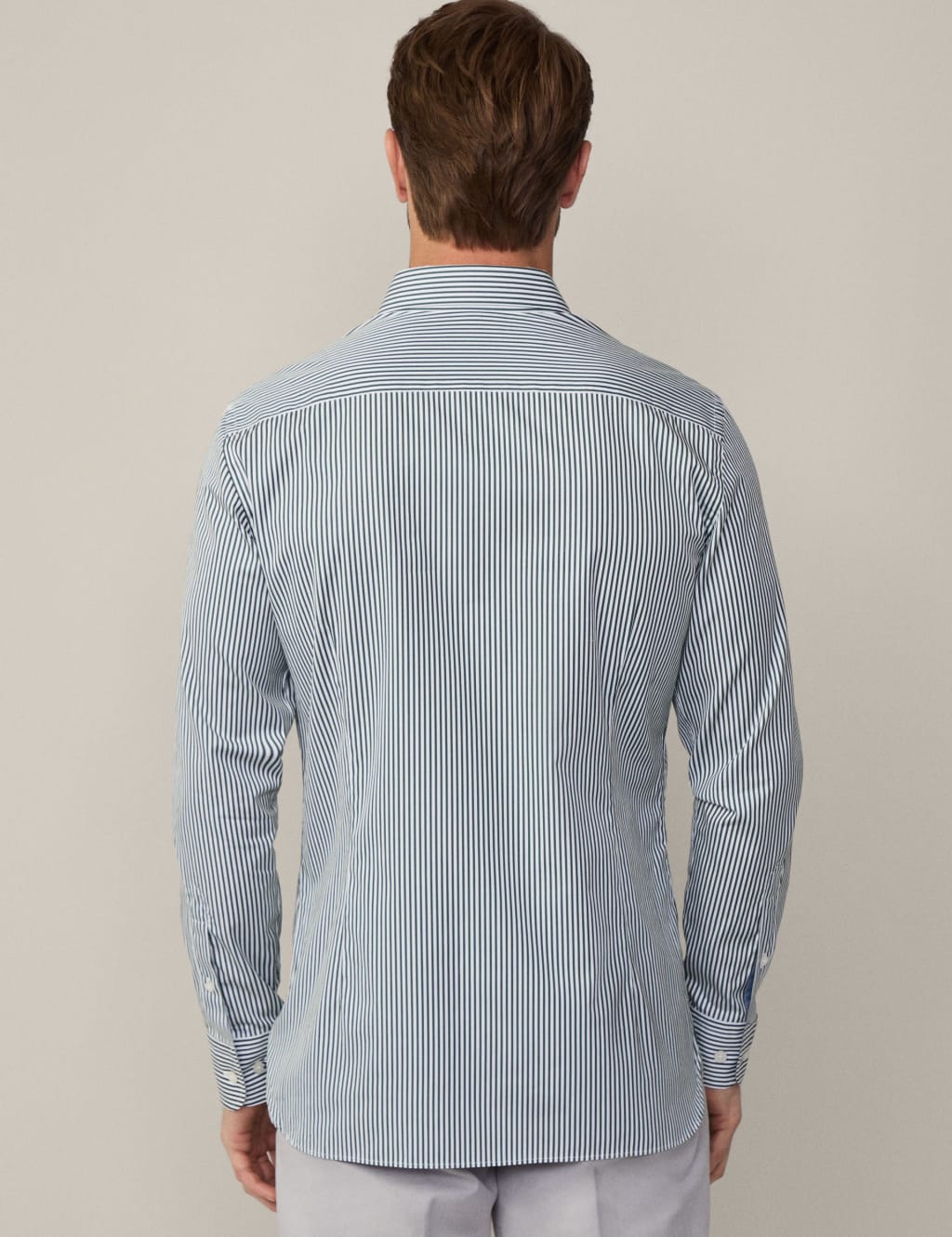 Regular Fit Pure Cotton Striped Oxford Shirt 5 of 10