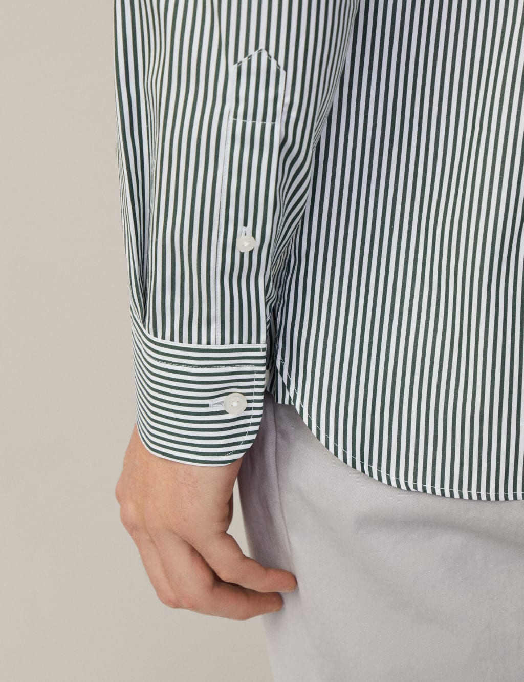 Regular Fit Pure Cotton Striped Oxford Shirt 6 of 10