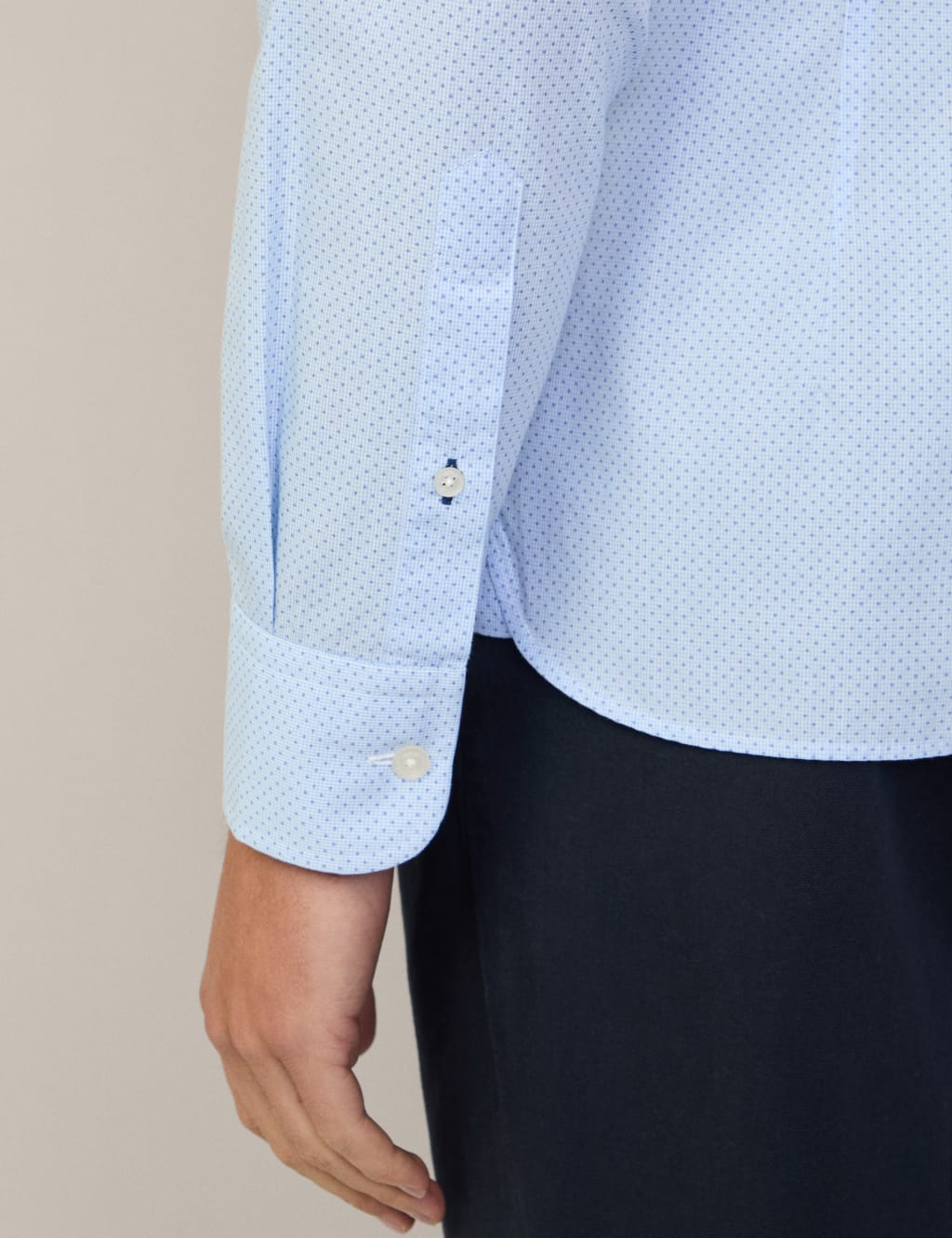 Pure Cotton Polka Dot Oxford Shirt 5 of 9