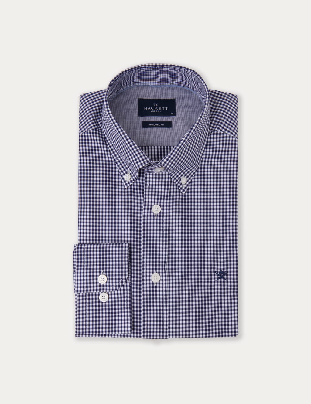Pure Cotton Check Oxford Shirt 9 of 10