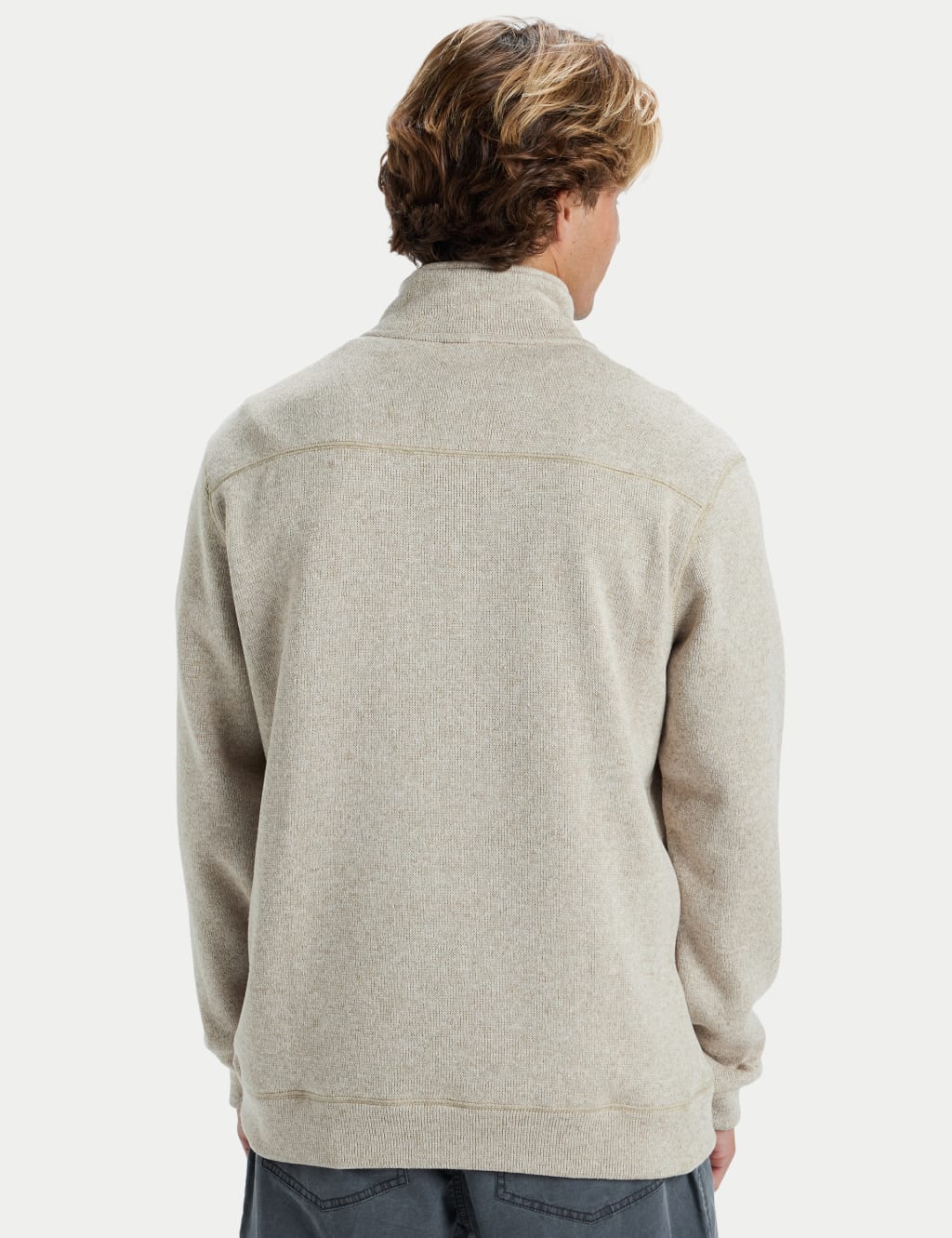 Pure Cotton Half Zip Long Sleeve Sweatshirt 5 of 6