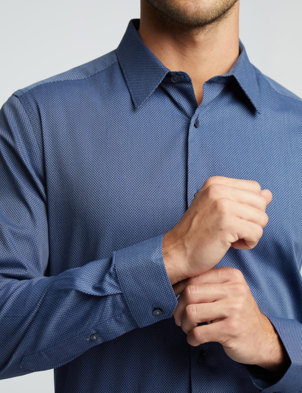 Slim Fit Pure Cotton Polka Dot Shirt 3 of 3