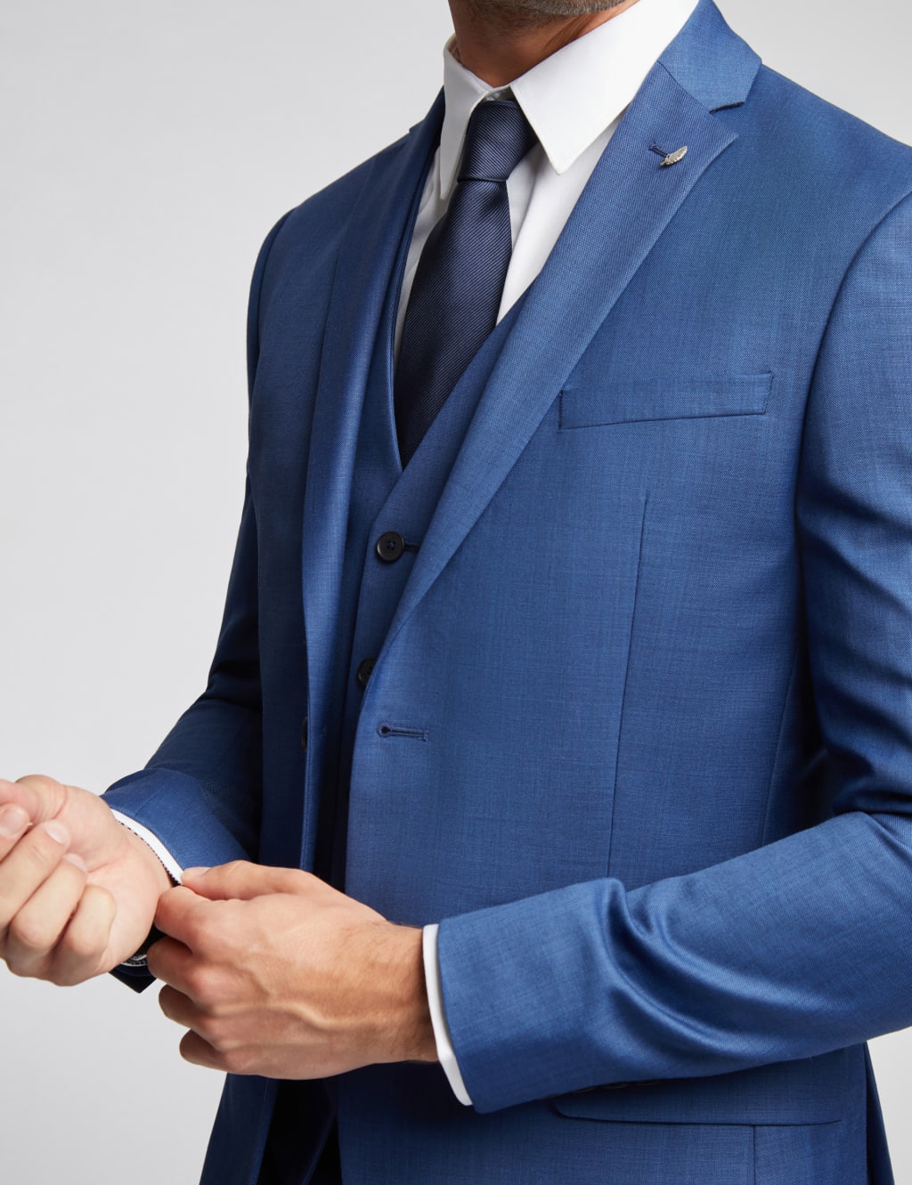 Slim Fit Wool Rich Textured Suit Jacket 4 of 7