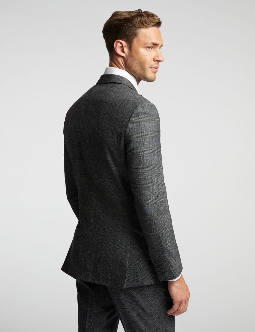 Slim Fit Wool Rich Check Suit Jacket 3 of 4