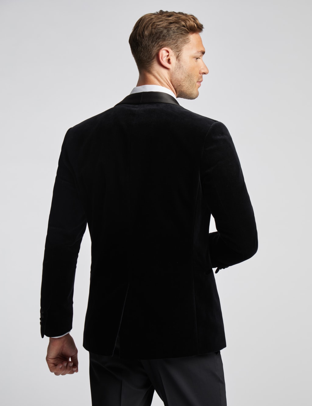 Slim Fit Pure Cotton Velvet Tuxedo Jacket Ted Baker M S