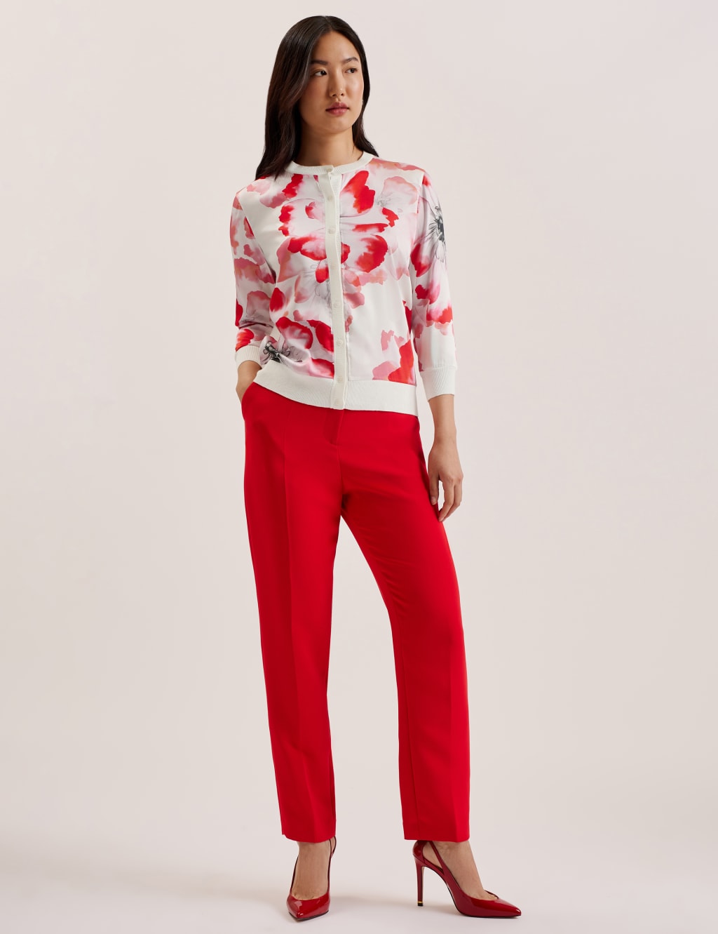 Womens floral cardigan on sale