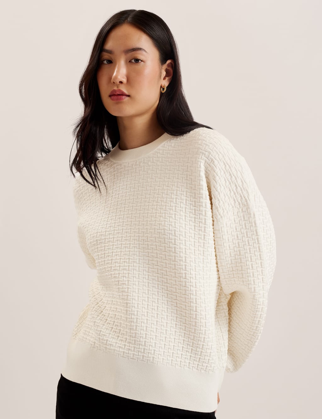 Jacquard Textured Jumper