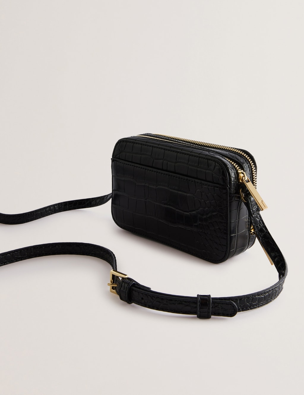 Black ted baker camera bag online
