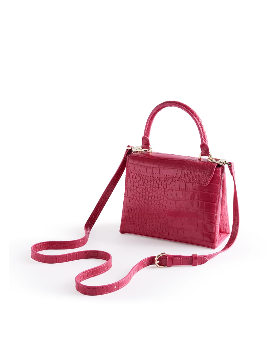 Aynaya Imitation Croc Handle Small Bag 2 of 2