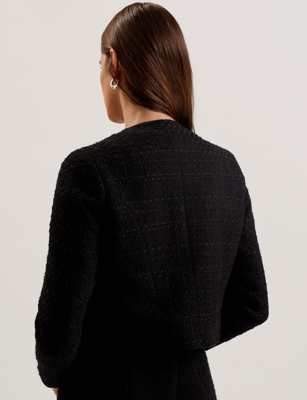 Textured Cropped Blazer 3 of 3