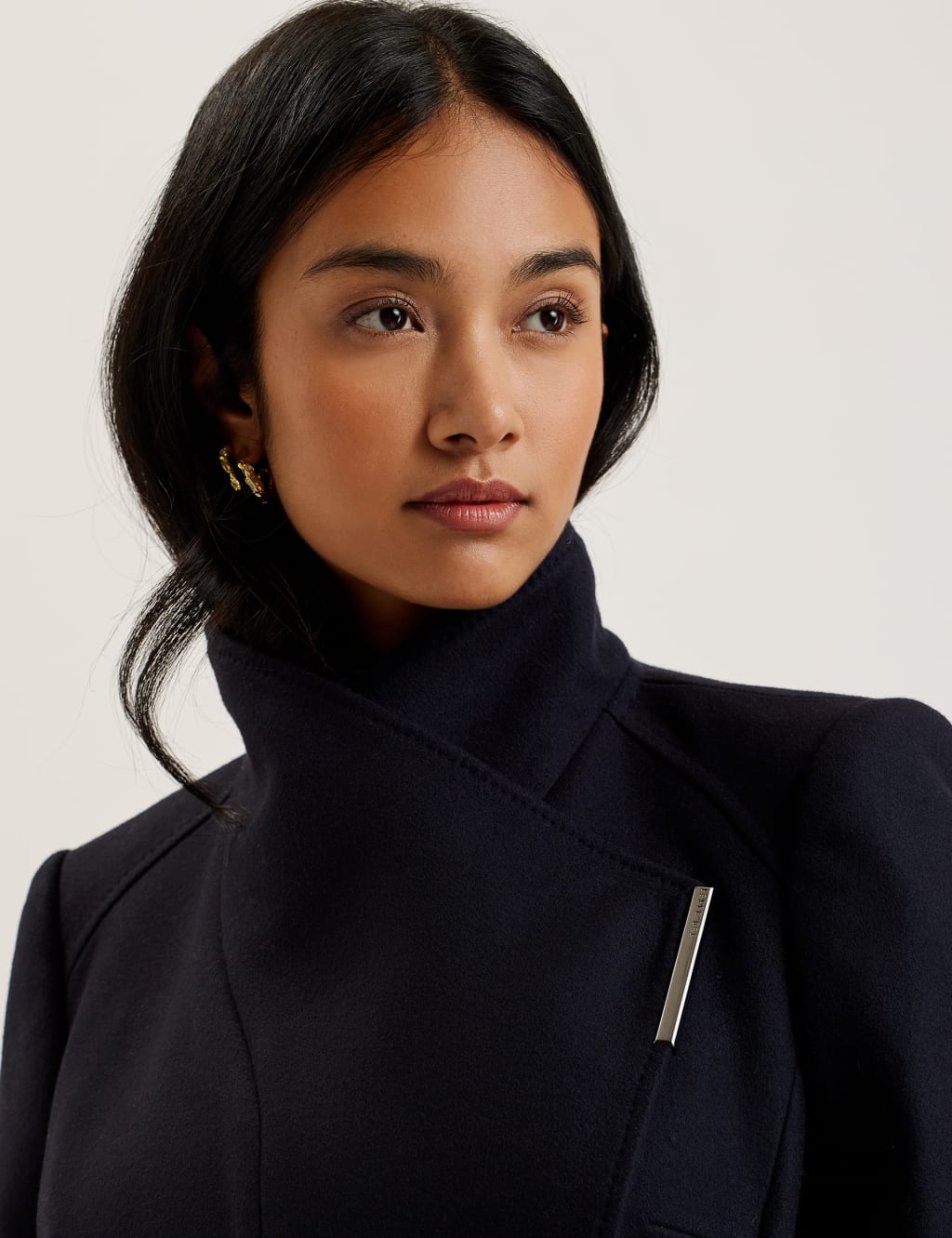 Wool Rich Belted Wrap Coat 2 of 3