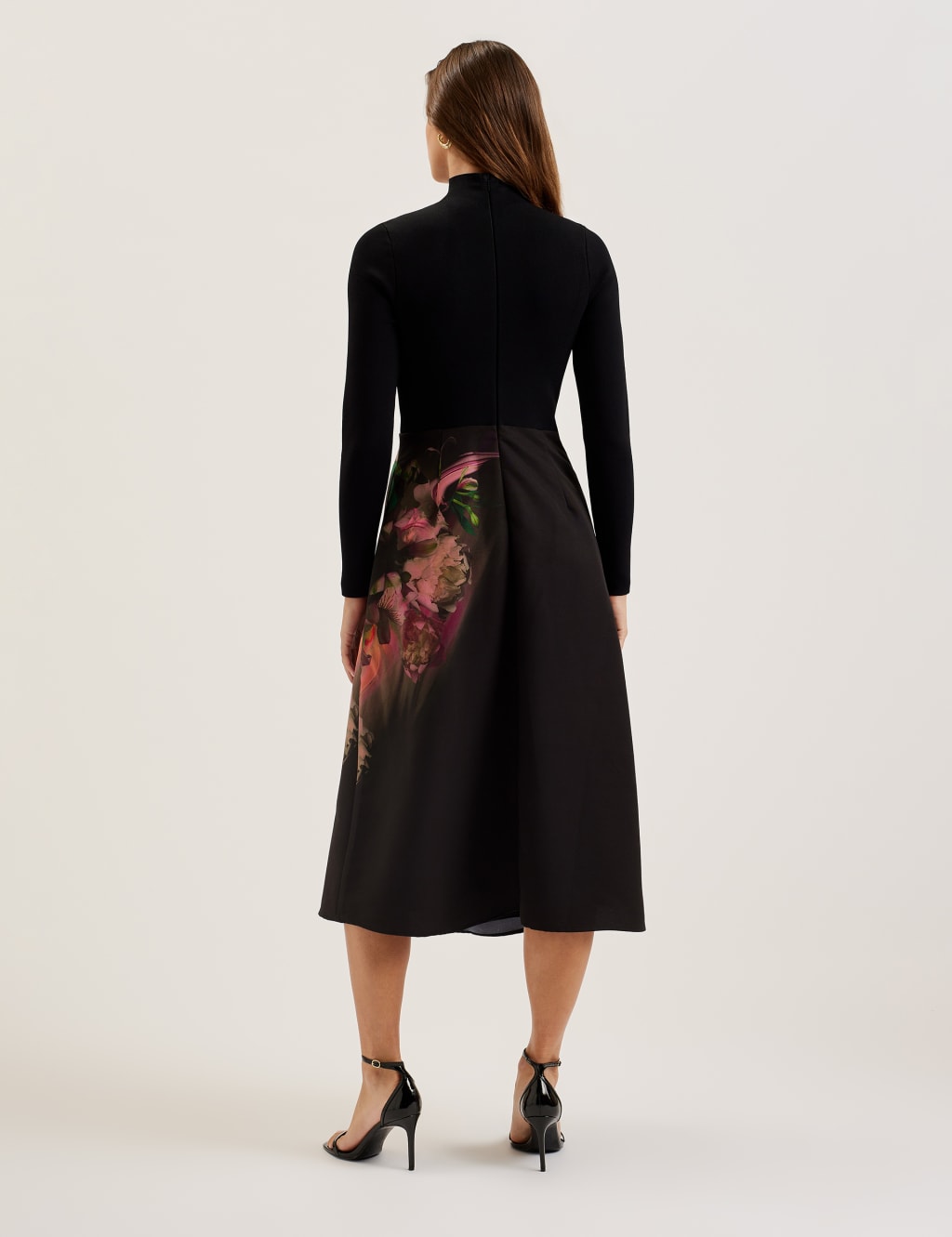 Waisted Dress with Wrap Skirt 3 of 3