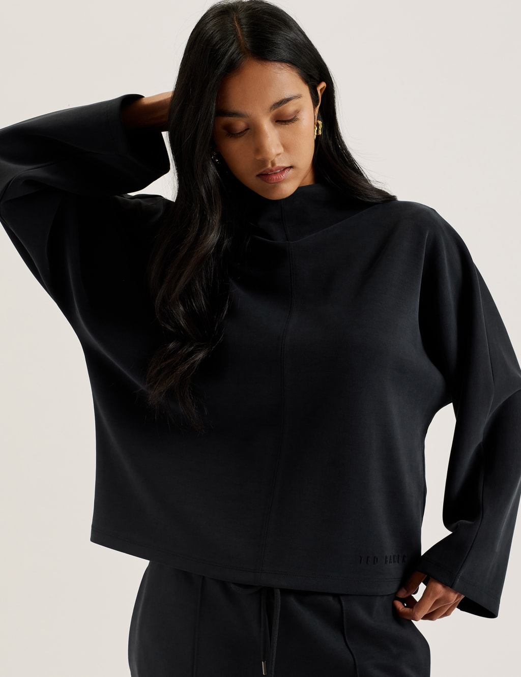 Funnel Neck Sweatshirt QT 2 of 3