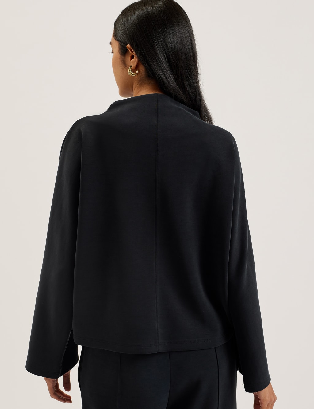 Funnel Neck Sweatshirt QT 3 of 3