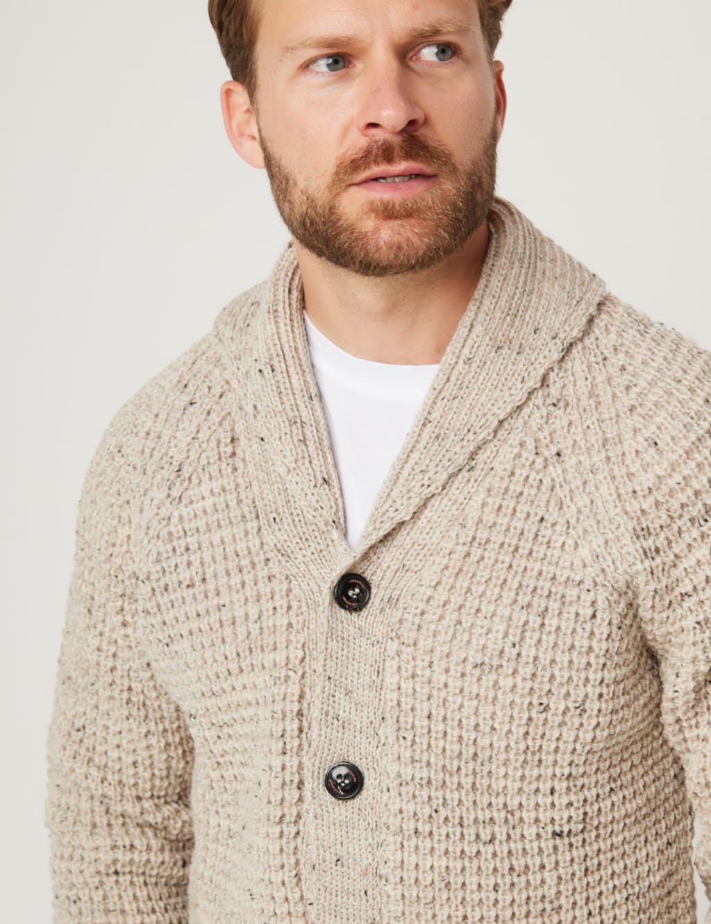 Waffle Shawl Cardigan 5 of 6