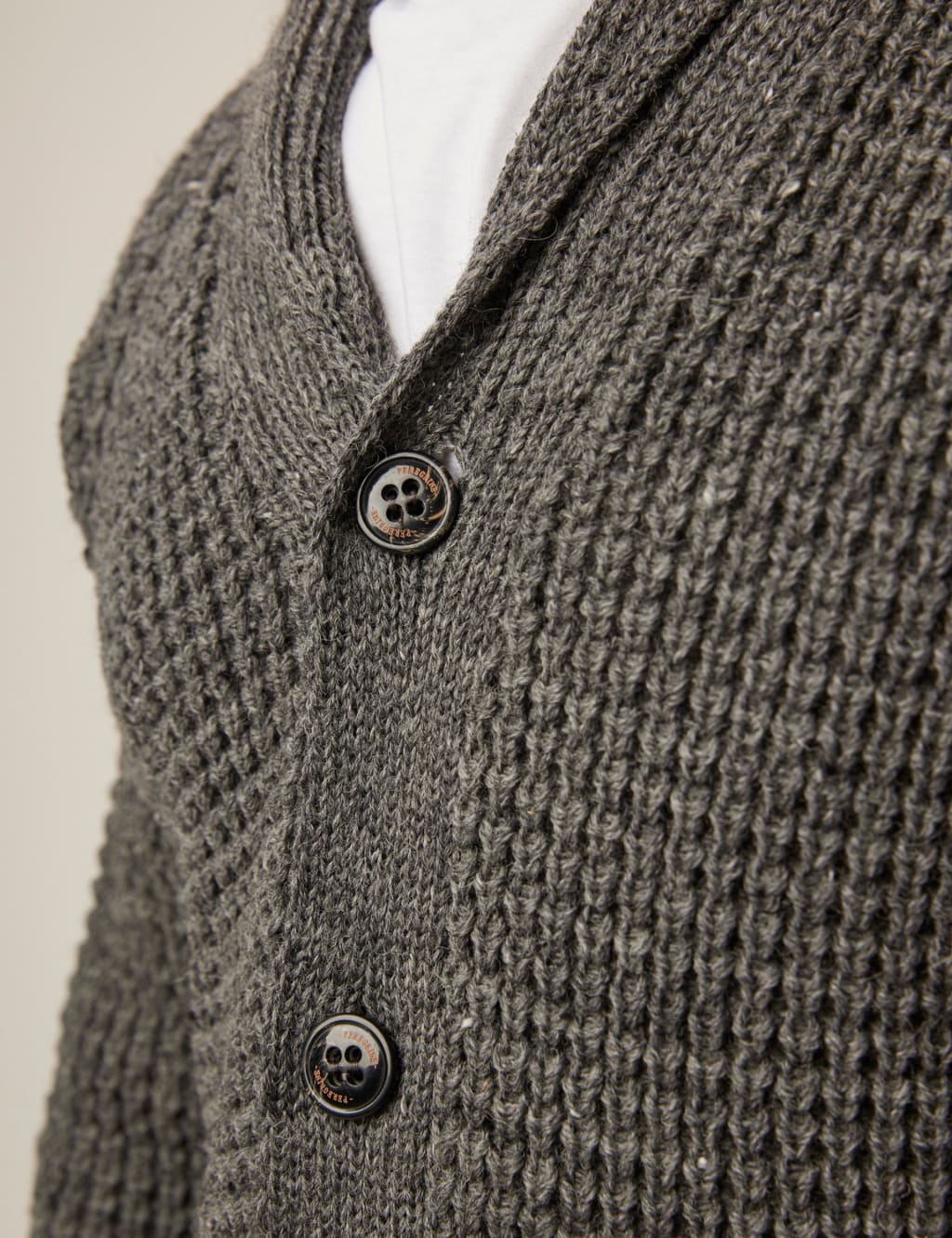 Waffle Shawl Cardigan 6 of 6