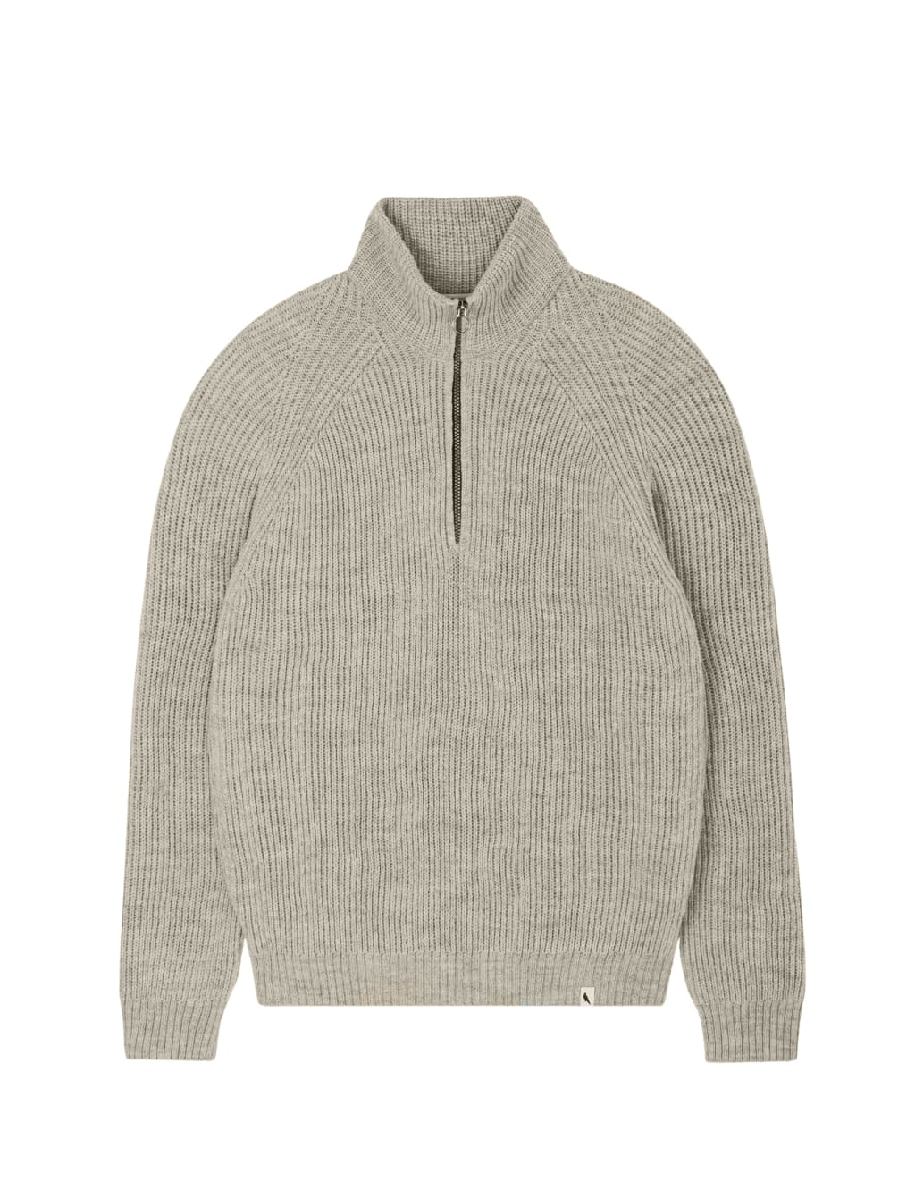 Wool zip neck jumper cheap