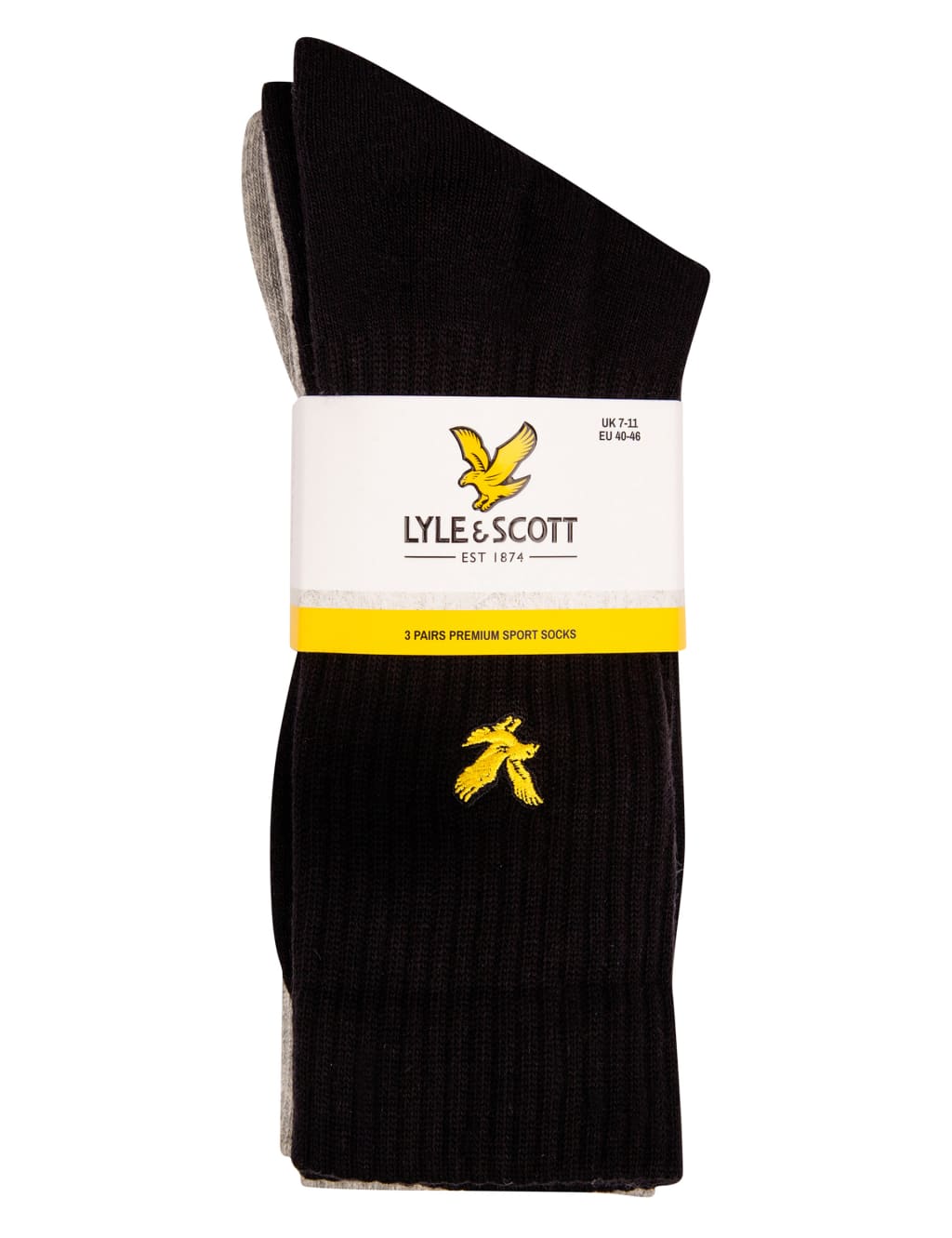3pk Cotton Rich Sports Socks 5 of 5