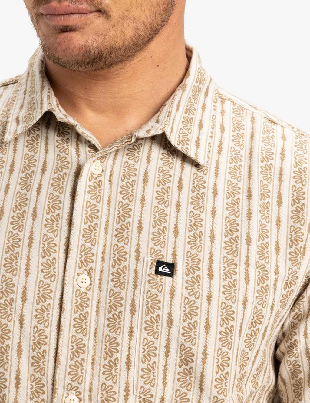 Pure Cotton Floral Striped Shirt 9 of 11
