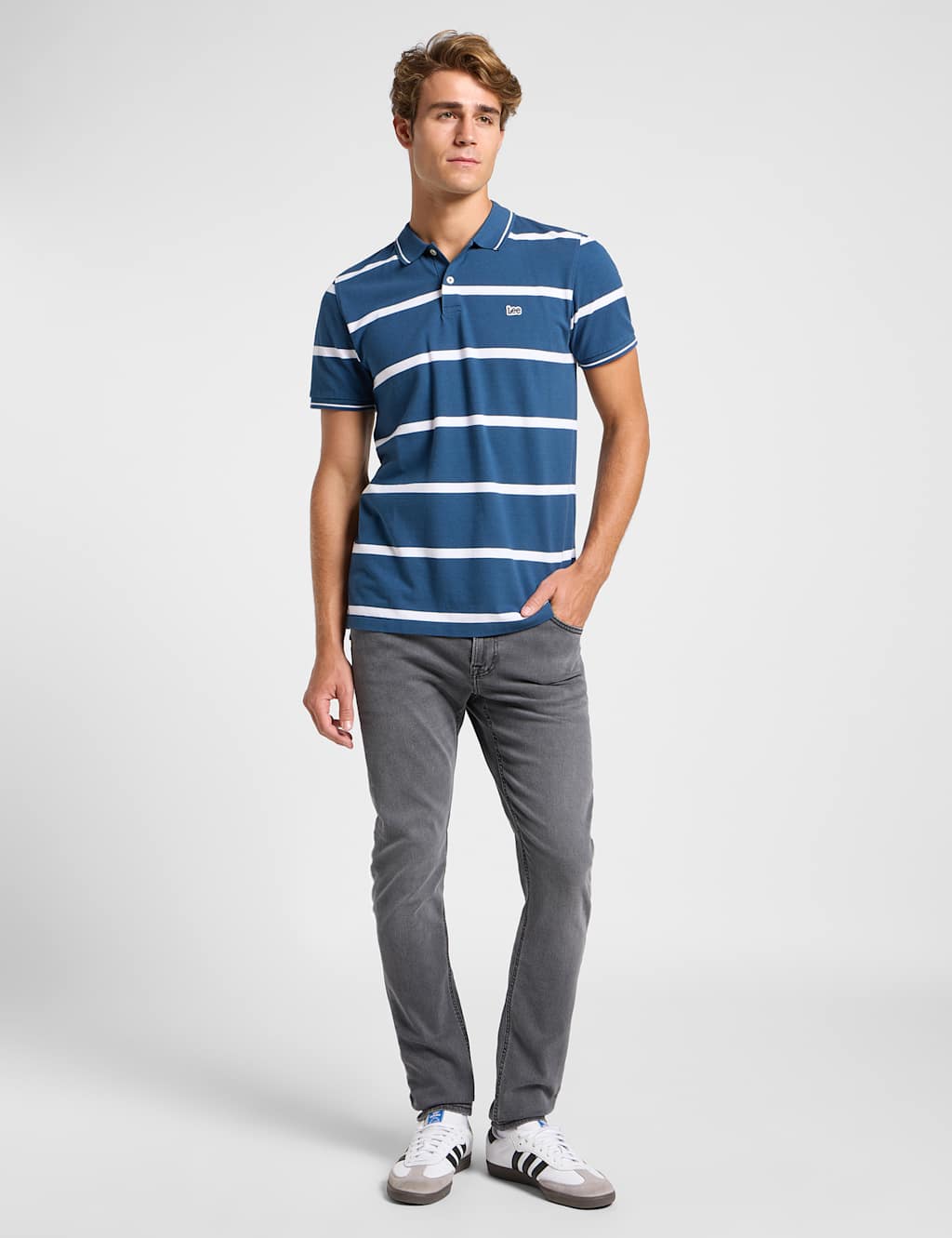 Pure Cotton Piqué Striped Polo Shirt 2 of 8
